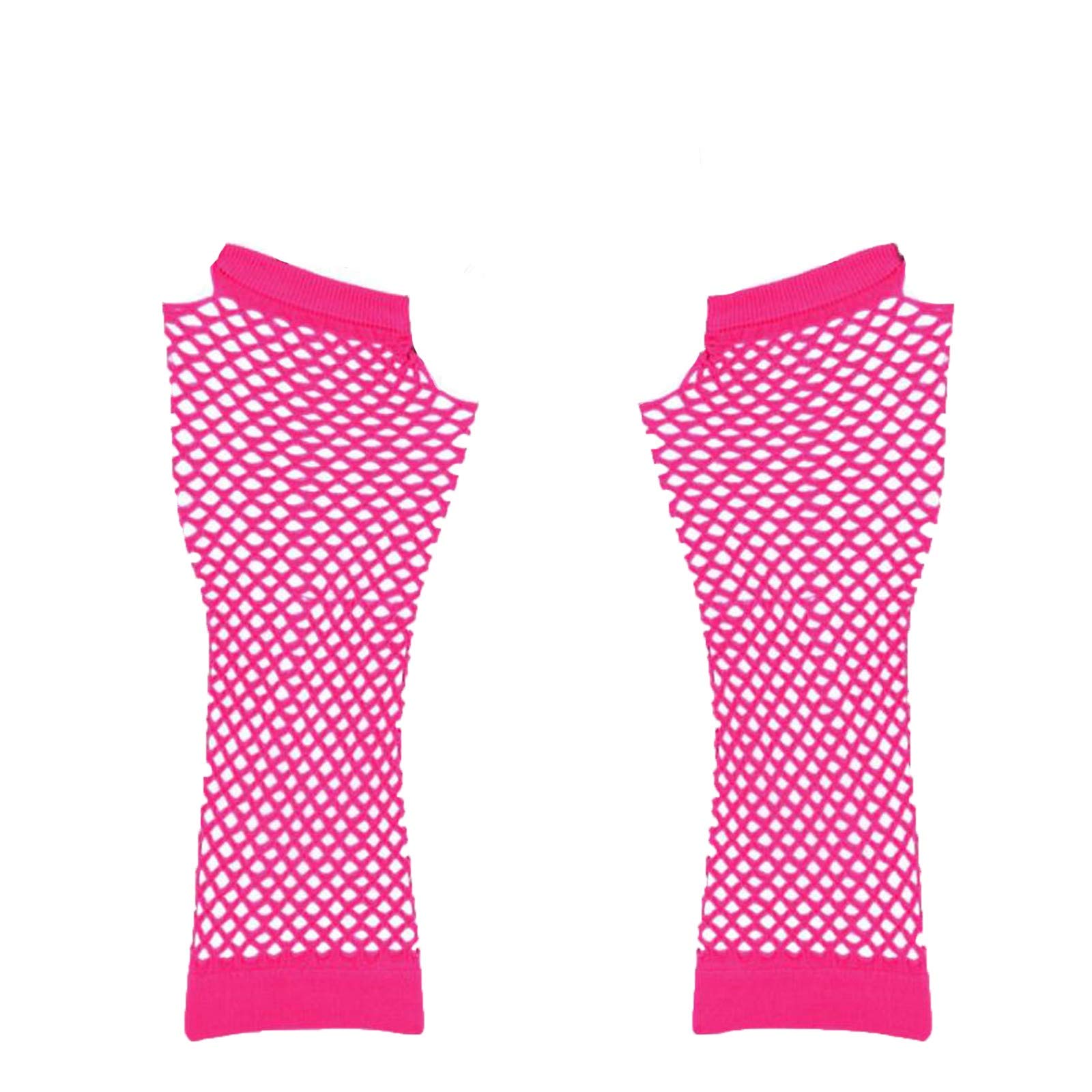Women's Fingerless Nylon Gloves - Stretchable Mesh Wrist Gloves for Girls & Women - Perfect for Running, Cycling, Gym Workouts & Cold Weather Fashion