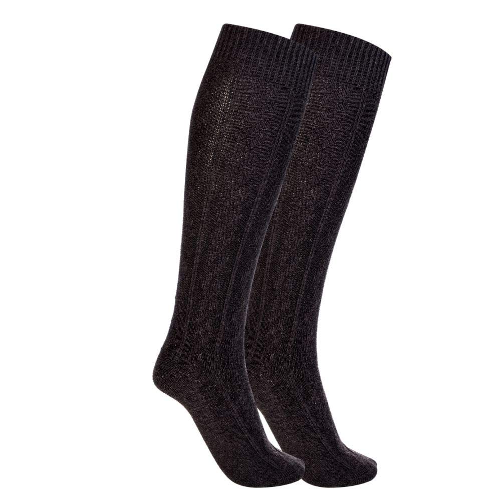 Women's Knit Knee High Boot Socks - Winter Warm Fleece Lined Stockings & Leg Warmers for Cold Weather, Snow Boots, and Outdoor Activities