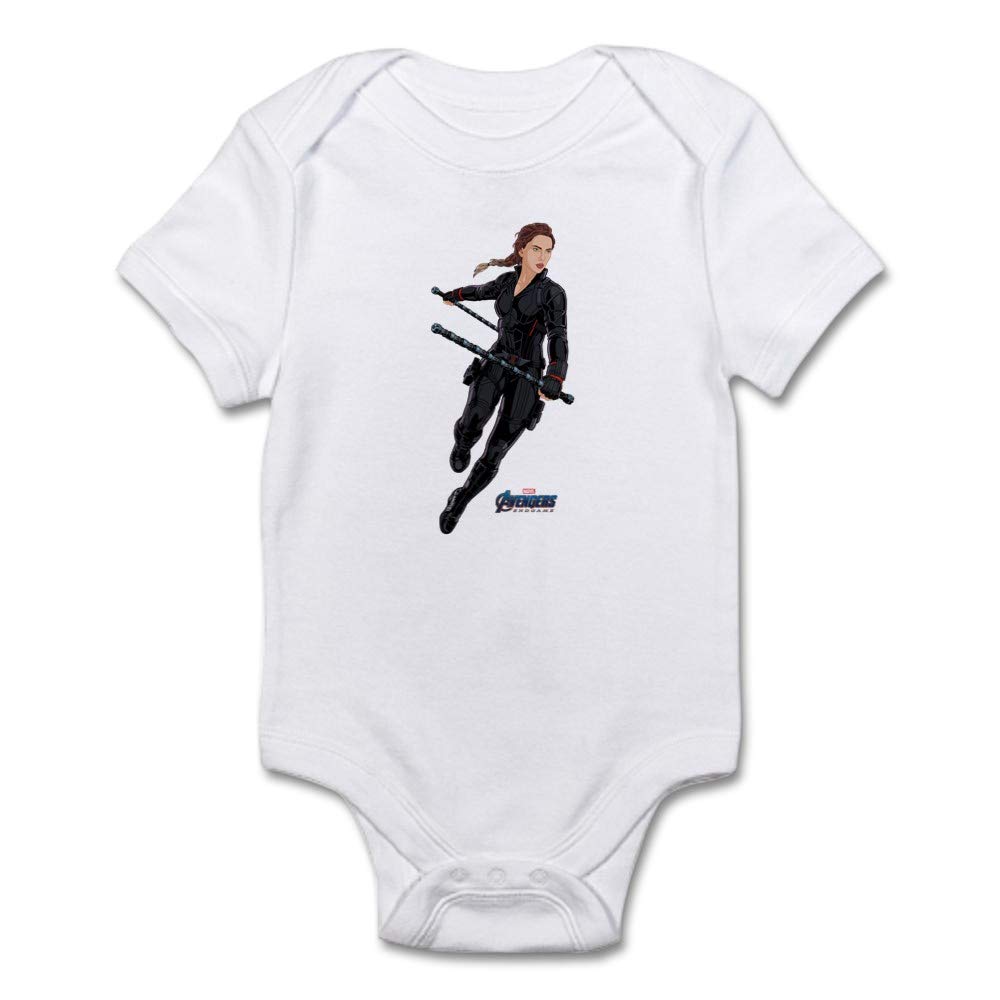 Black Widow Baby Bodysuit - Soft Lightweight Infant Onesie for Boys & Girls - Perfect for Halloween, Cosplay & Superhero Themed Parties