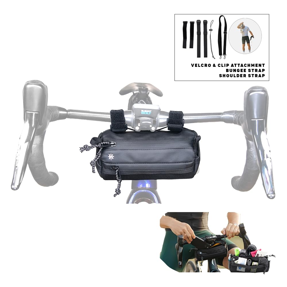 Lumiere & Co. Waterproof Bike Handlebar Bag - Front Bicycle Storage Pouch for Phone, Keys & Essentials - Perfect for Commuting, Cycling & Outdoor Adventures