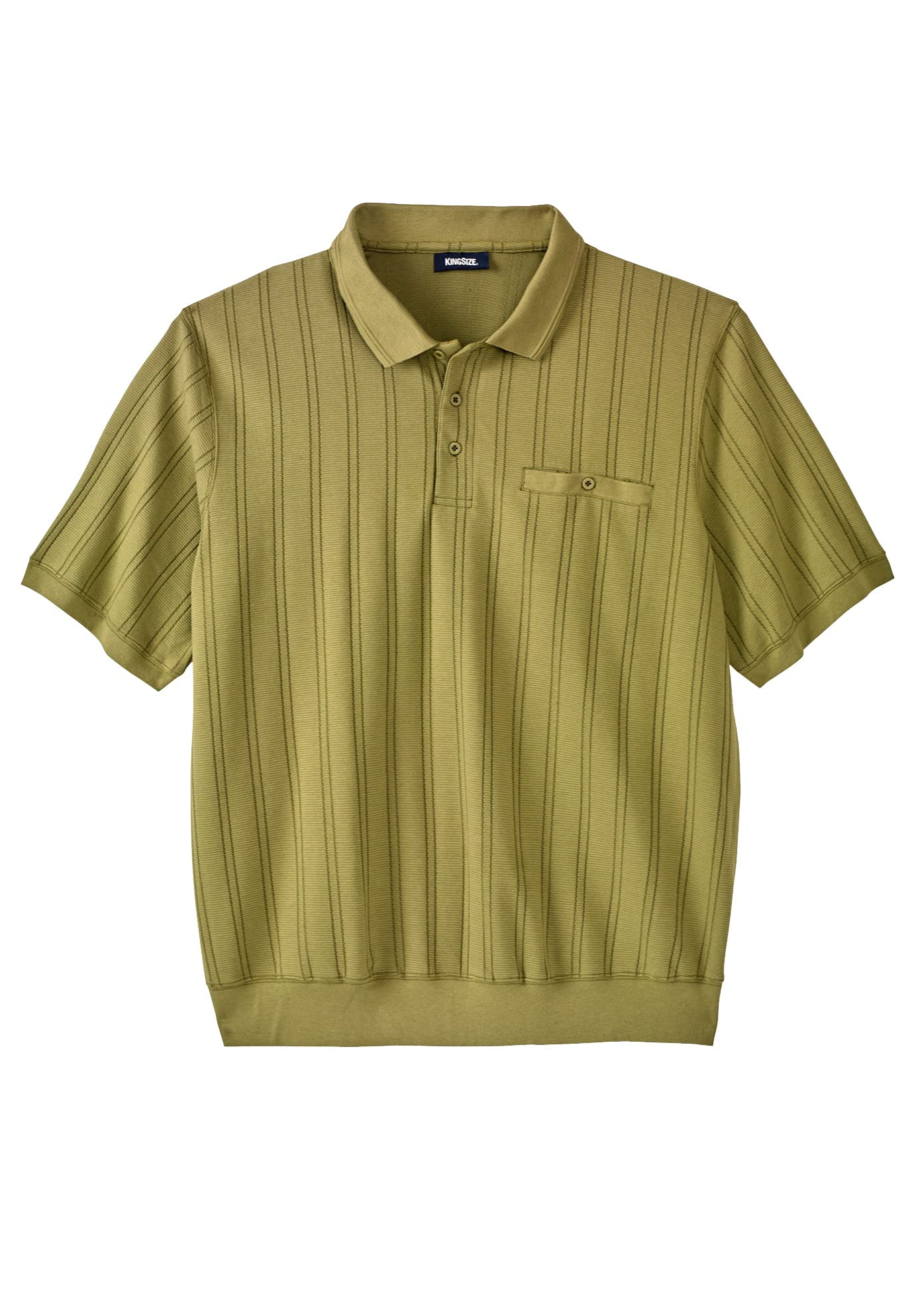 KingSize Men's Big & Tall Banded Bottom Polo Shirt - Comfortable & Stylish Casual Wear for Plus Size Men | Perfect for Office, Golf & Outdoor Activities