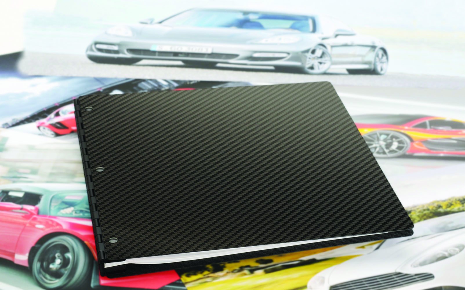 Pina Zangaro Carbon Fiber Screwpost Binder - 11x14 Portrait (34926) | Durable Presentation Portfolio for Artists & Photographers | Perfect for Art Exhibitions, Photo Albums & Professional Portfolios