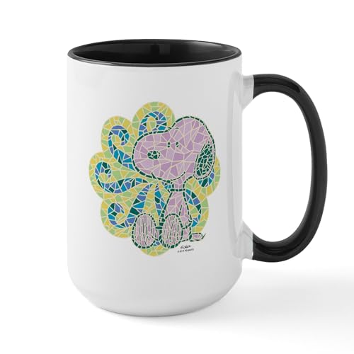 White/Black Inside - Snoopy Mosaic Mugs
