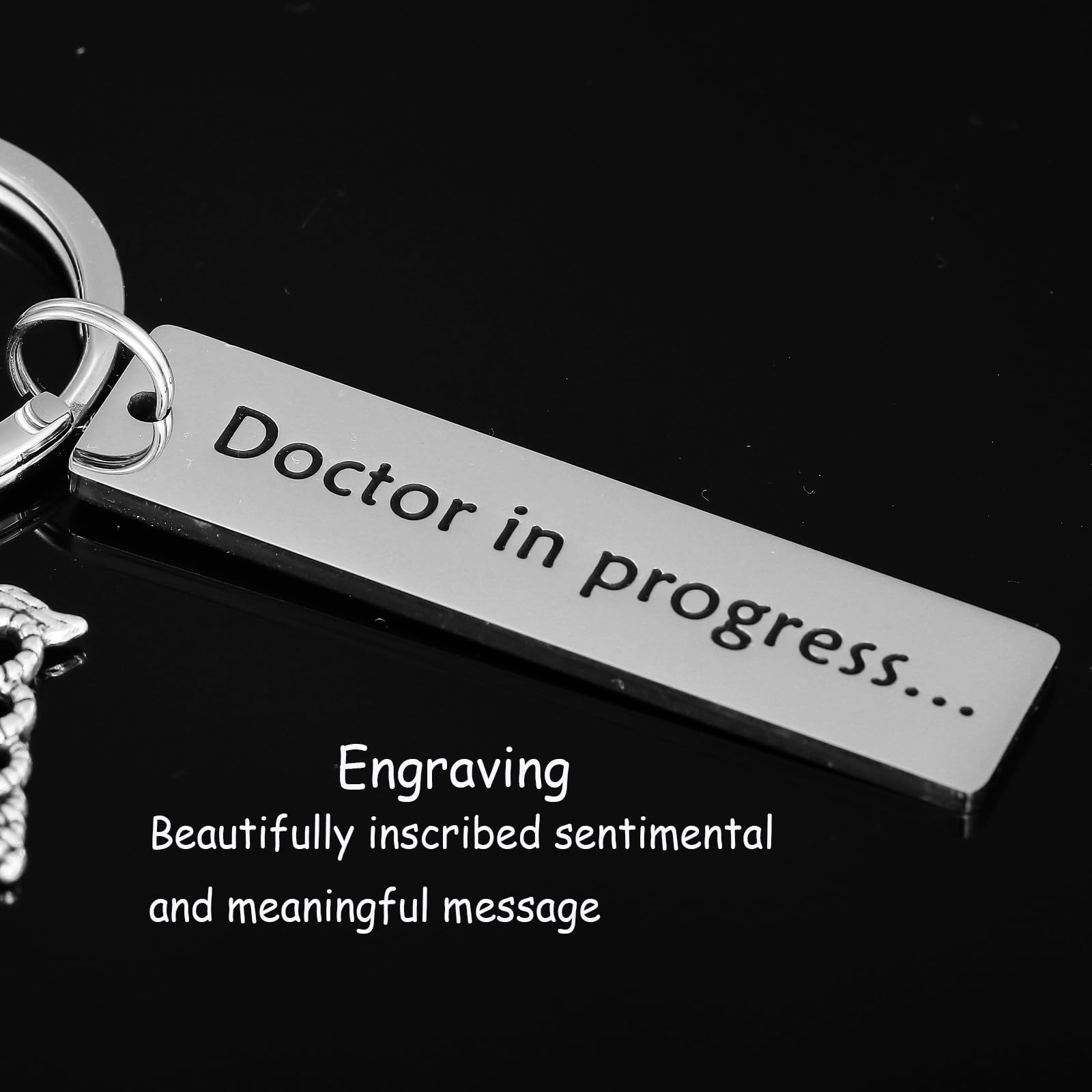 Premium Engraved MD Keychain - Unique Doctor Gift for Graduation, Appreciation & Medical Professionals - Perfect for Nurses, Surgeons & Healthcare Workers