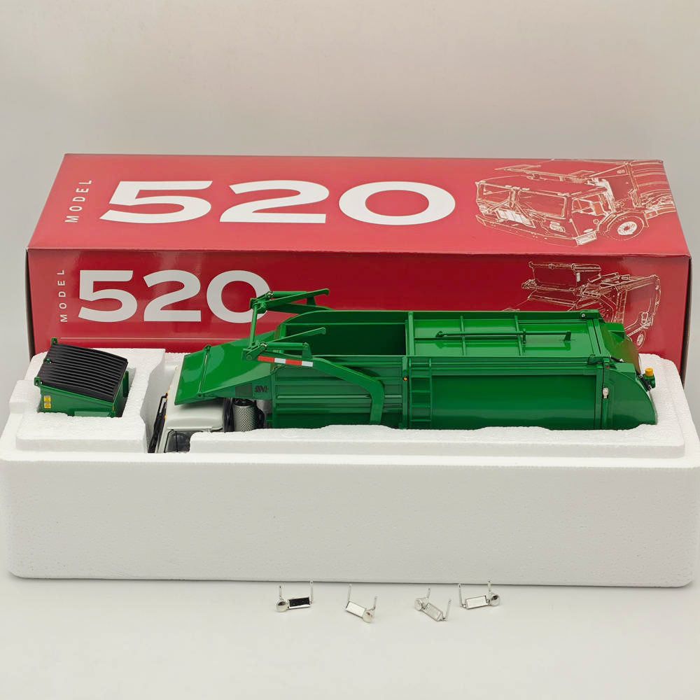 1/34 Scale FIRST GEAR Peterbilt 520 Wittke Front End Loader Refuse Truck Diecast Metal Replica Model - Collectible Truck for Display & Gifts - Perfect for Truck Enthusiasts & Model Collectors