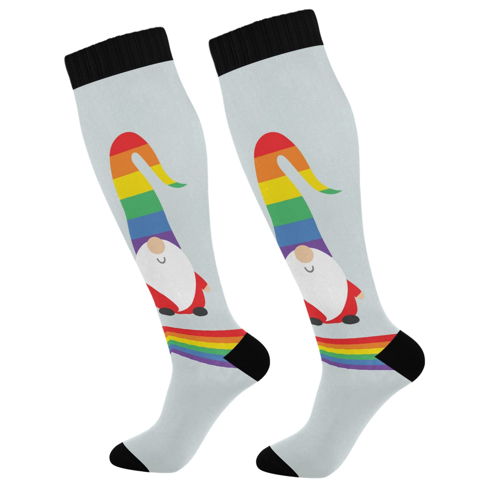 Fisyme Compression Socks for Women & Men - Warm, Comfortable Athletic Crew Socks for Running, Hiking, Cycling - Perfect for Workouts, Sports & Outdoor Activities