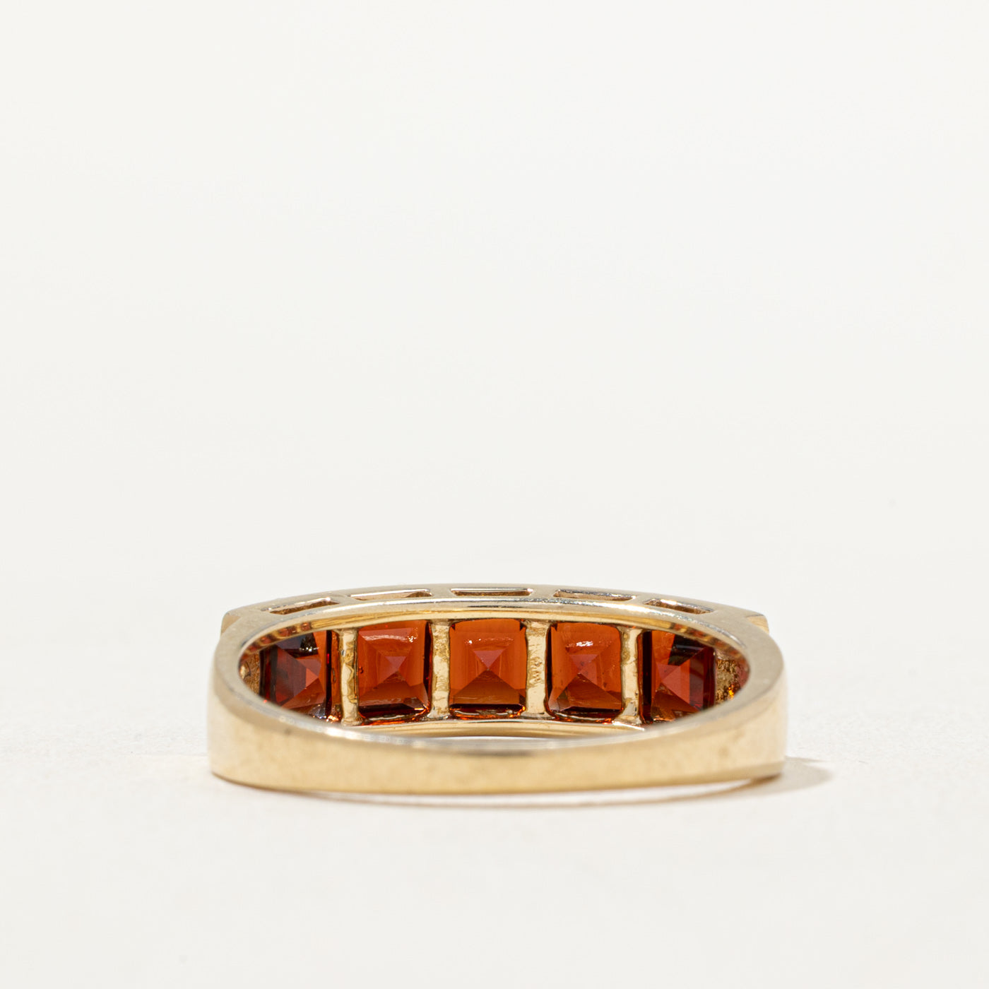 1.75ctw Channel Set Garnet Ring for Women - Size 7.25 | Elegant Birthstone Jewelry Gift for Anniversary, Valentine's Day & Special Occasions