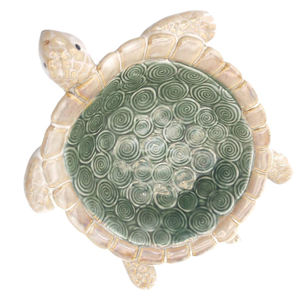 Vintage Porcelain Turtle Trinket Tray - Jewelry Organizer for Rings & Earrings - Decorative Ring Dish Holder - Perfect for Home Decor, Bathroom Vanity & Gift Giving