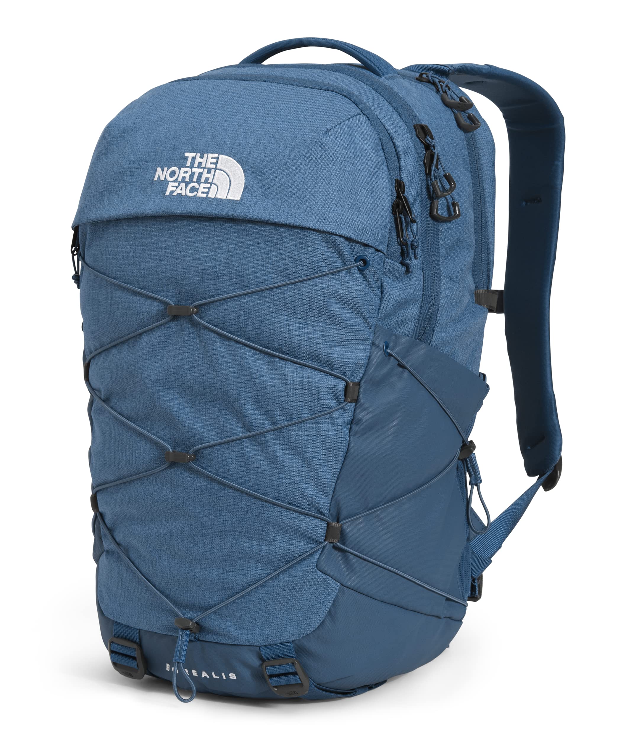 The North Face Borealis School Laptop Backpack - Lightweight Water-Resistant Daypack for Students & Commuters, Shady Blue Heather/TNF White, Perfect for School, Work & Travel