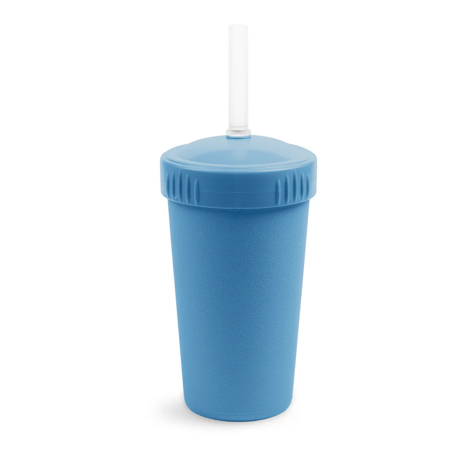 RePlay Straw Cup with No Pull Out Silicone Straw - Leak Proof Sippy Cup for Toddlers - BPA Free Kids Drinking Cup for Home, Travel & Daycare