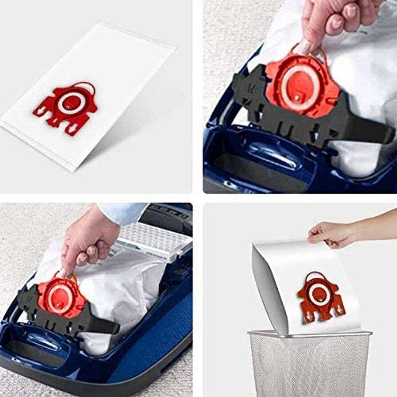 12 Pack Miele Vacuum Cleaner Bags FJM Type - Compatible with Miele Vacuum Cleaners for Efficient Dust Collection - Perfect for Home Cleaning, Pet Hair Removal and Allergen Control