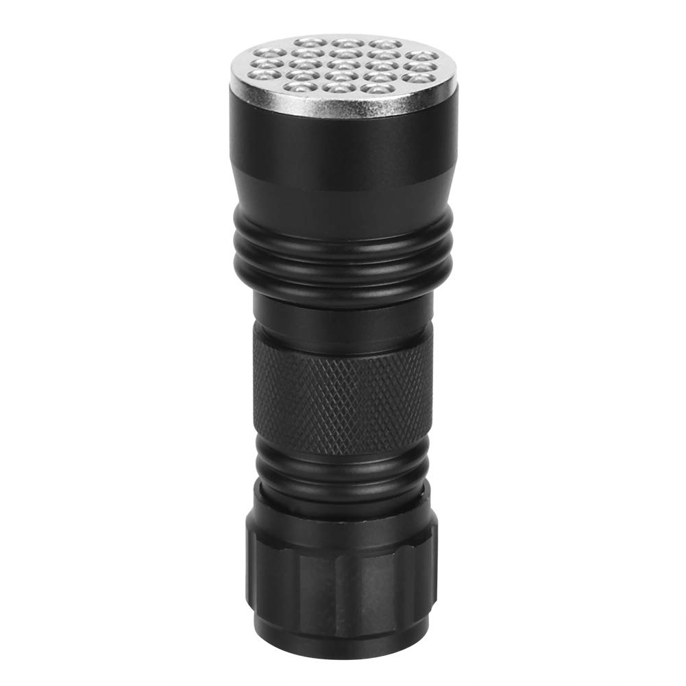 21 LED UV Flashlight - Pet Urine Detector Light for Dogs & Cats | Mini Torch for Finding Stains on Carpets, Furniture & Floors | Portable Urine Light Detector (No Tail Strap)