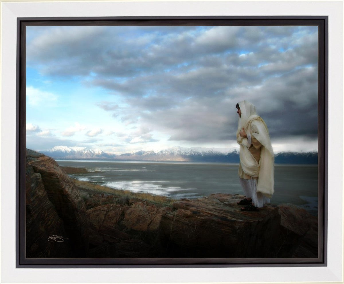 Alone Shepherd Gallery Wrap Canvas Art - Handmade Oil Painting for Living Room, Bedroom & Office Decor