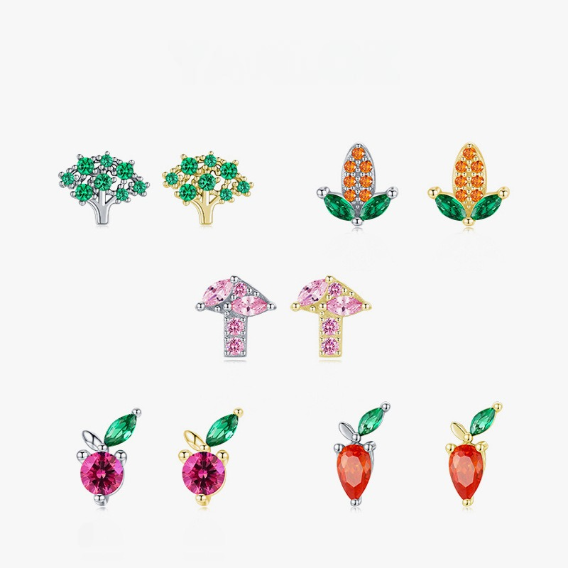 20G Cute Fruits Conch Stud Helix Stud Earrings for Women | EGD0488 | Perfect for Everyday Wear, Parties, and Gifts