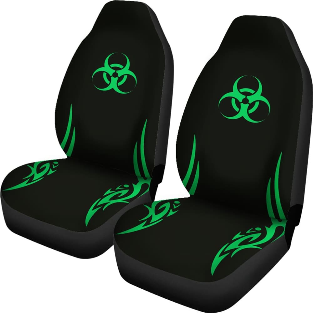 Premium Eco-Friendly Biohazard Car Seat Covers 211401 - Waterproof & Durable Protection for Cars, SUVs, Trucks - Perfect for Daily Commute, Road Trips & Pet Owners