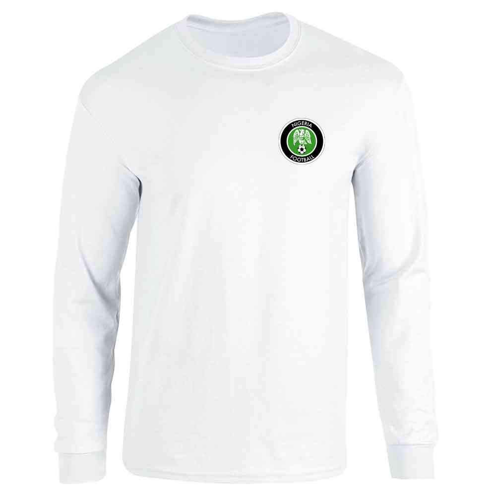 Vintage Nigeria Soccer National Team Long Sleeve T-Shirt - Retro Football Jersey for Men & Women - Perfect for Match Day, Fan Support & Streetwear Fashion