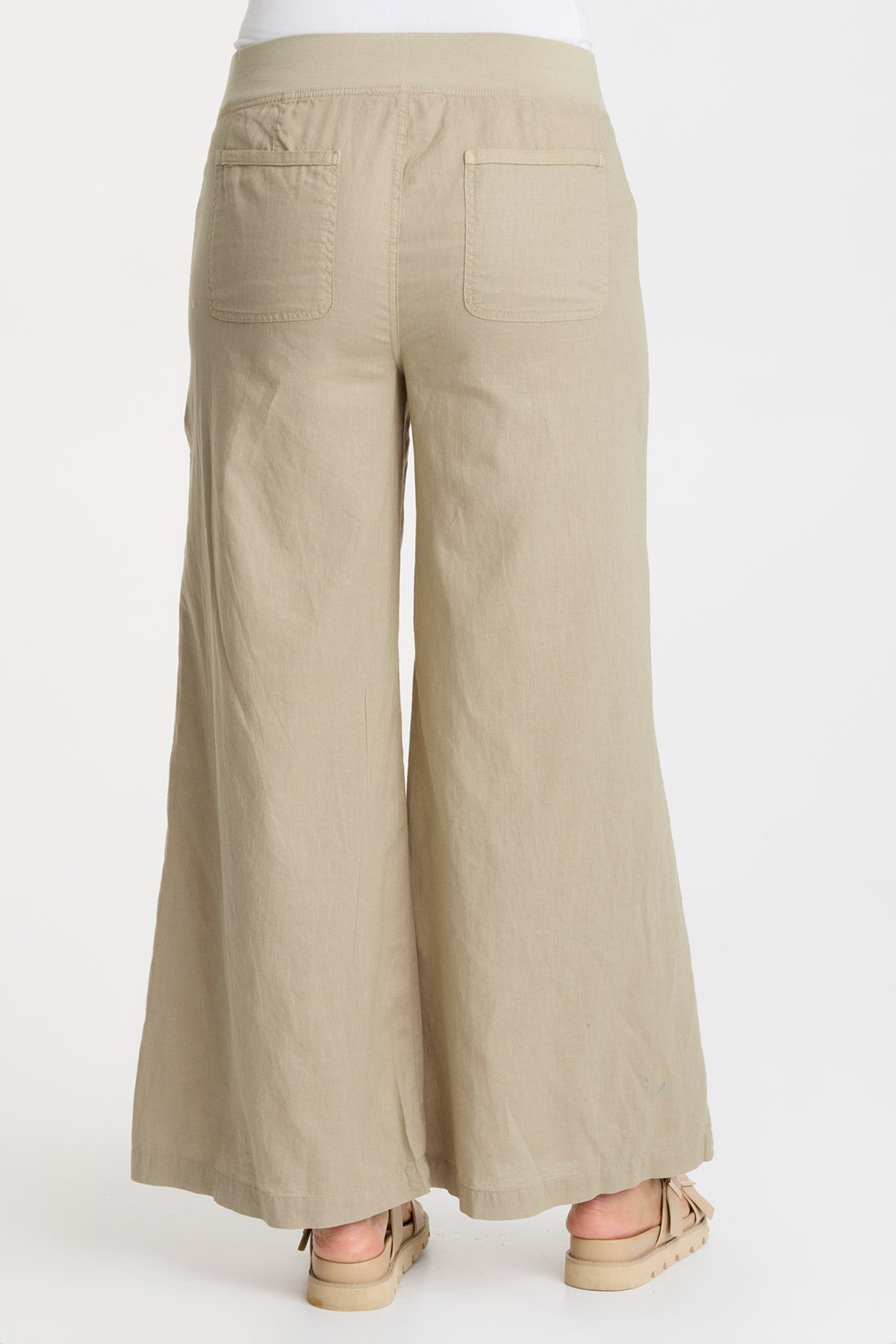 Pastel Rosemary Print Women's Pants - Soft Comfortable Stretch High Waist Trousers for Casual Wear, Office & Spring Outfits