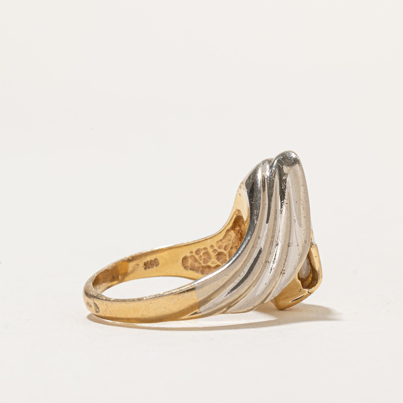 Baroque Pearl Abstract Ring - Size 7.25 | Unique Handmade Jewelry for Women, Boho Chic Fashion Statement, Perfect for Weddings & Special Occasions