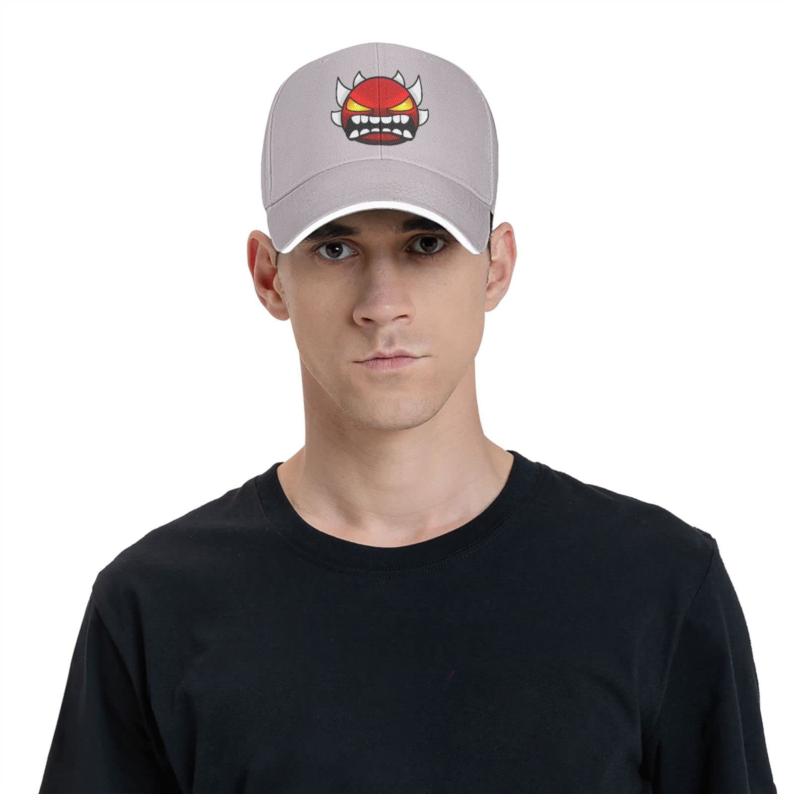 Geometry Dash Baseball Cap - Adjustable Sport Hat for Men & Women, Trucker & Dad Hats, Casual Sun Protection Headgear (Black) - Perfect for Gaming Fans, Outdoor Sports & Daily Wear