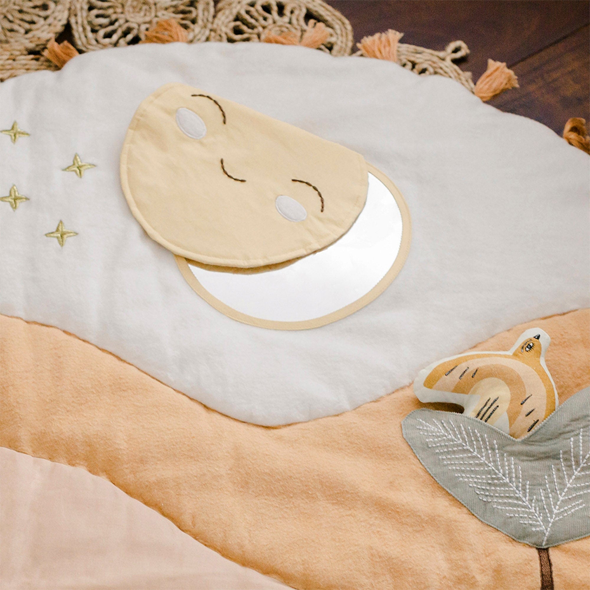 Crane Baby Desert Sunset Activity Mat - Soft Play Mat for Infants & Toddlers - Perfect for Crawling, Tummy Time & Playtime at Home or Daycare