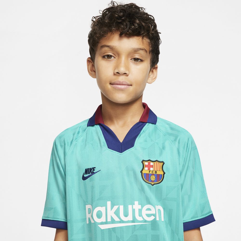 Nike FC Barcelona 2019/20 Stadium Third Big Kids' Soccer Jersey - Authentic Youth Football Shirt for Boys & Girls - Perfect for Matches, Training & Fan Support
