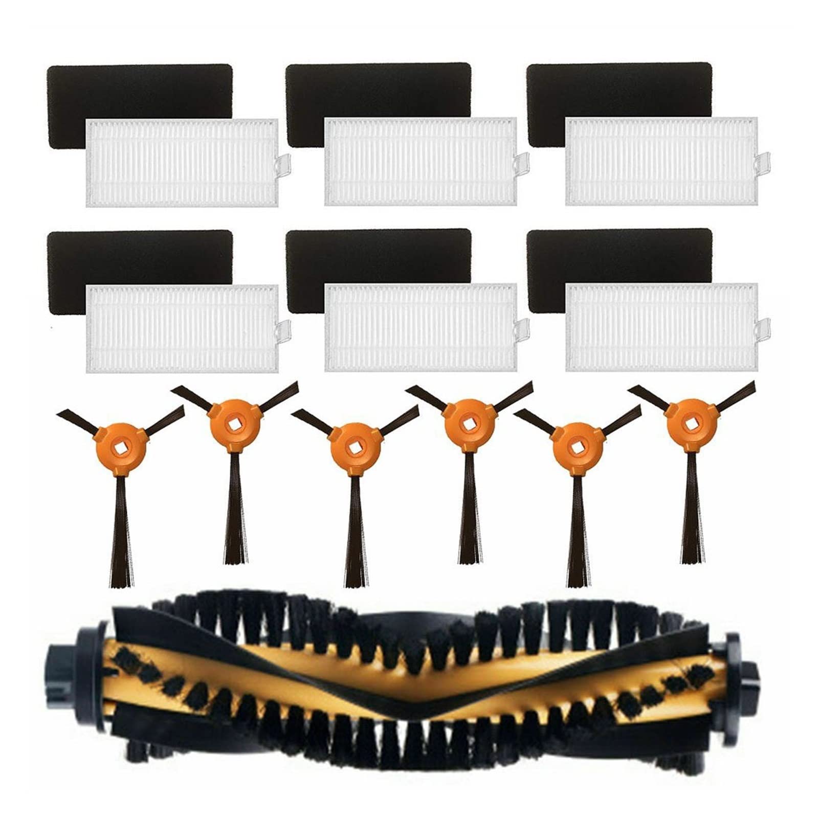 REYQA Vacuum Cleaner Replacement Parts Kit - Compatible with EcoVacs Deebot 500/600/601/711 - High-Quality Robot Vacuum Accessories | Perfect for Home Cleaning & Maintenance