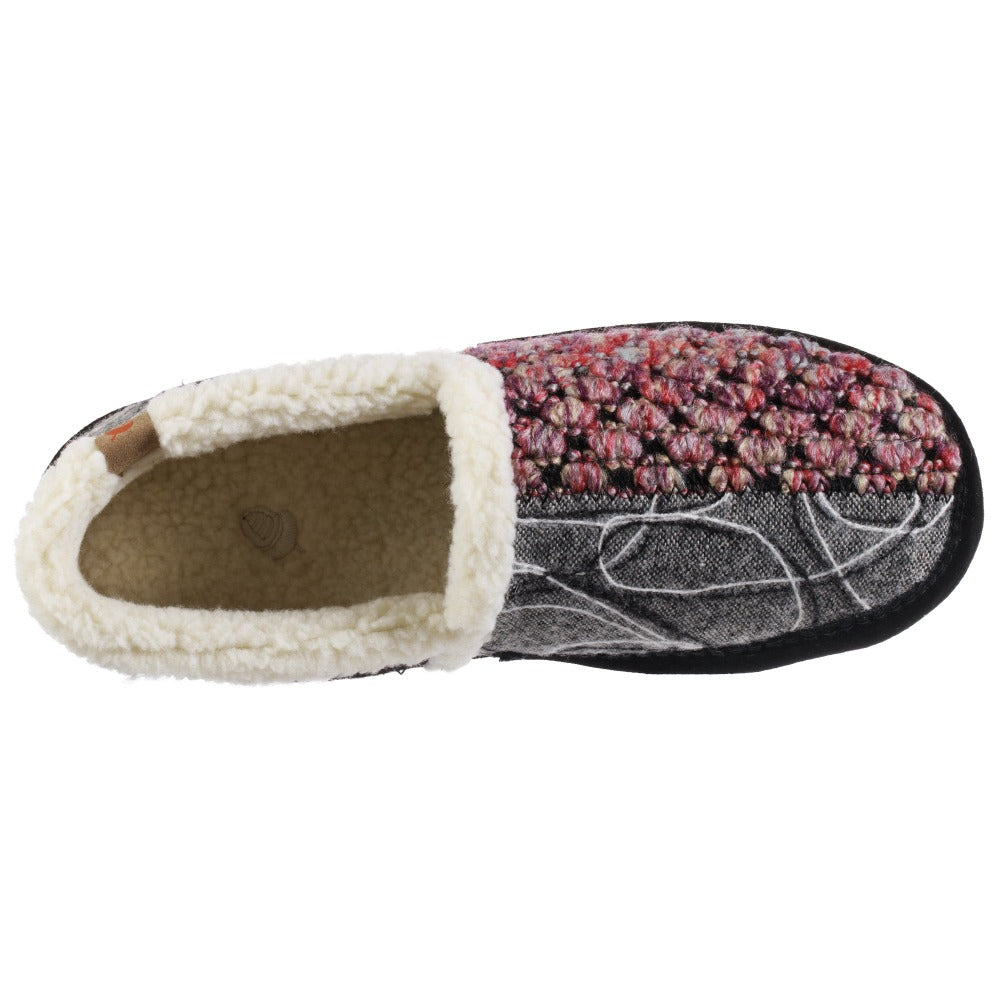 Eco-Friendly Women's Upcycled Meadow Moc Slippers with Cloud Cushion® Comfort - Cozy House Shoes for Relaxing at Home & Lounging