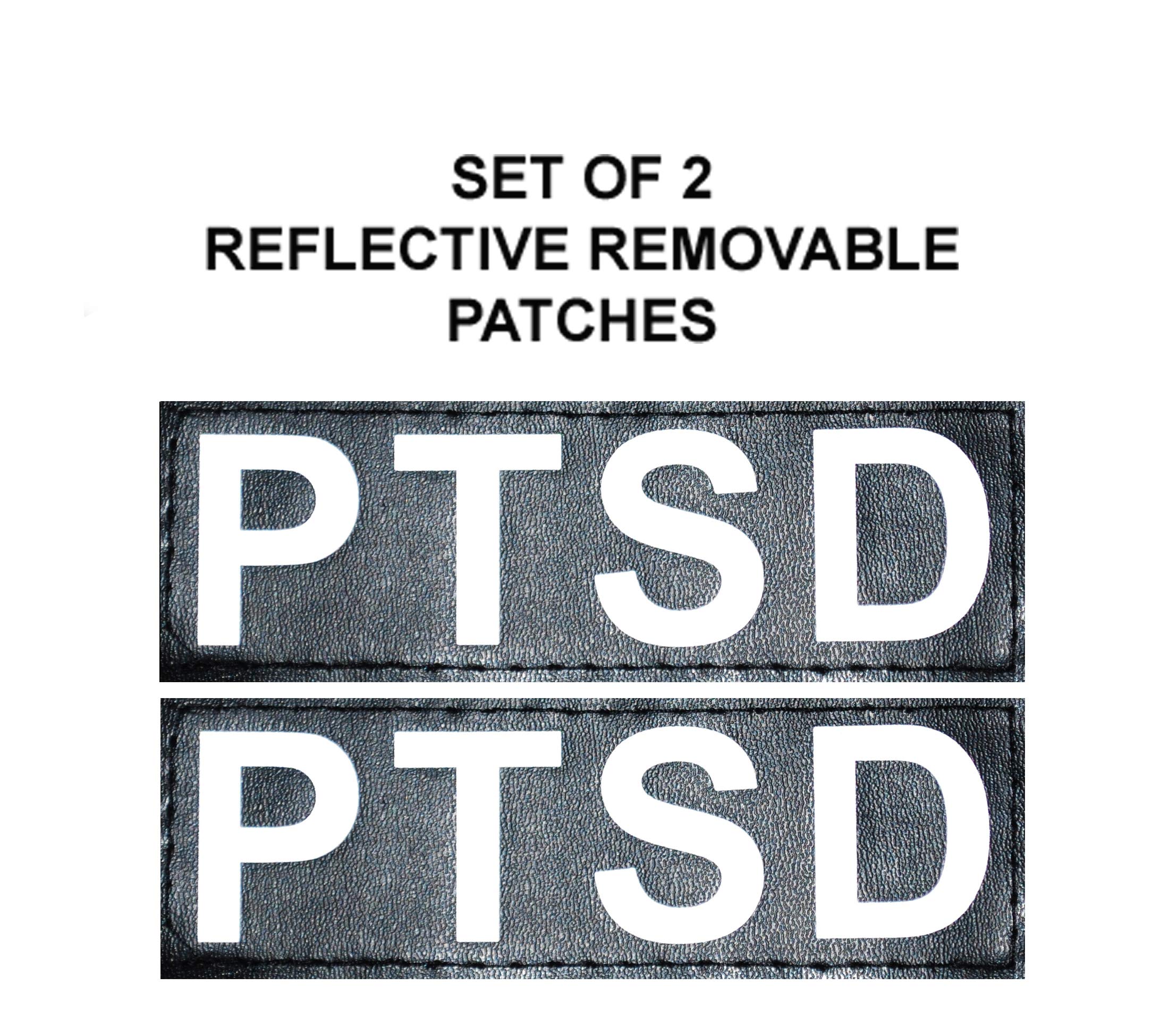 Service Dog Nylon Harness No Pull with 2 Reflective PTSD Patches - Adjustable Guide Assistance Harness for Therapy & Emotional Support Dogs - Perfect for Training, Walks & Public Outings