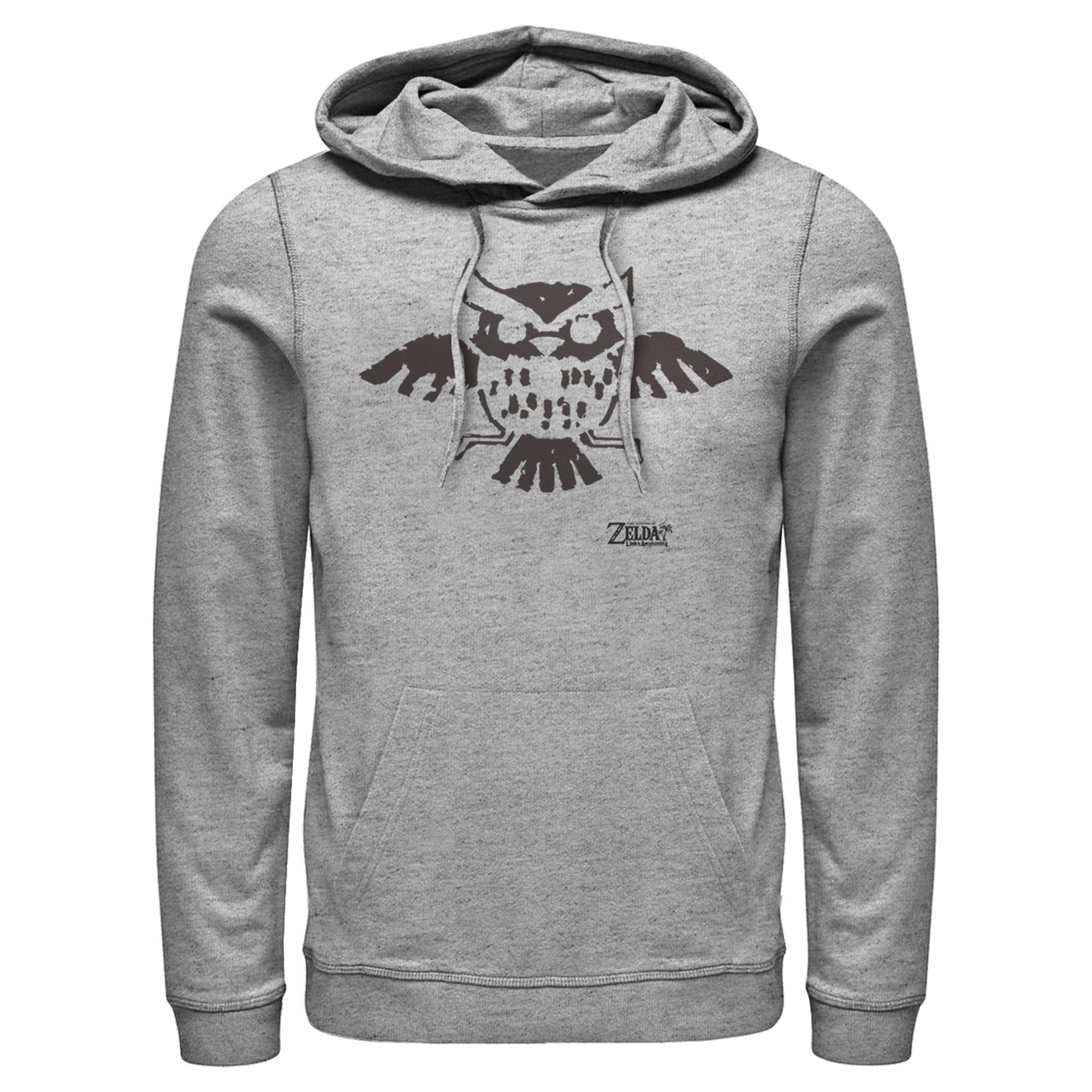 Nintendo Legend of Zelda Link's Awakening Owl Hieroglyphic Hoodie for Men - Cozy Pullover Sweatshirt for Gaming, Cosplay & Casual Wear