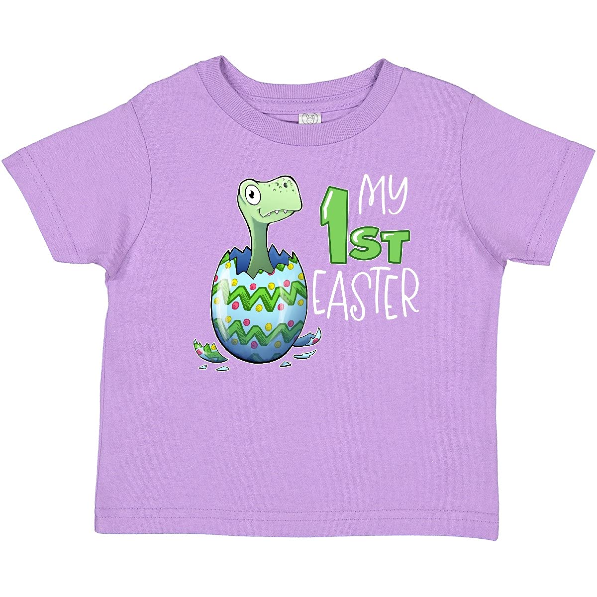 Inktastic My 1st Easter Dinosaur Hatching Egg Baby T-Shirt - Cute Easter Outfit for Toddlers, Boys & Girls - Perfect for Easter Egg Hunts, Family Photos & Spring Celebrations