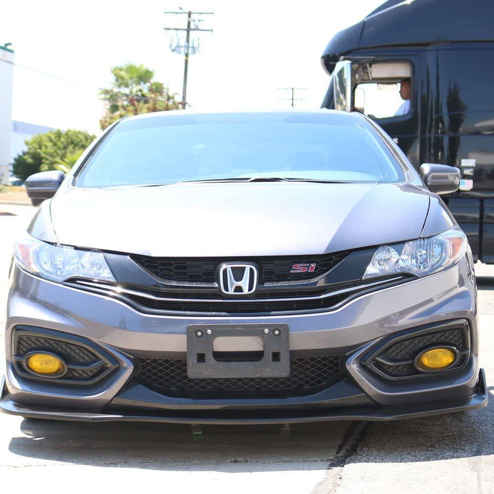 2014-2015 Honda Civic Coupe CS2 Style Front Bumper Lip Spoiler - Aerodynamic Body Kit for 2-Door Models - Perfect for Street Racing & Car Shows