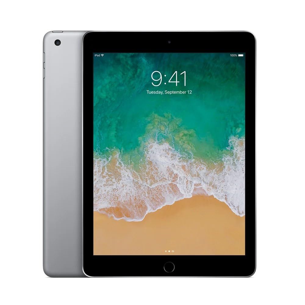 Refurbished Apple iPad 9.7-inch (5th Generation) 32GB Wi-Fi Tablet - Space Gray | Perfect for Students, Home Office & Entertainment