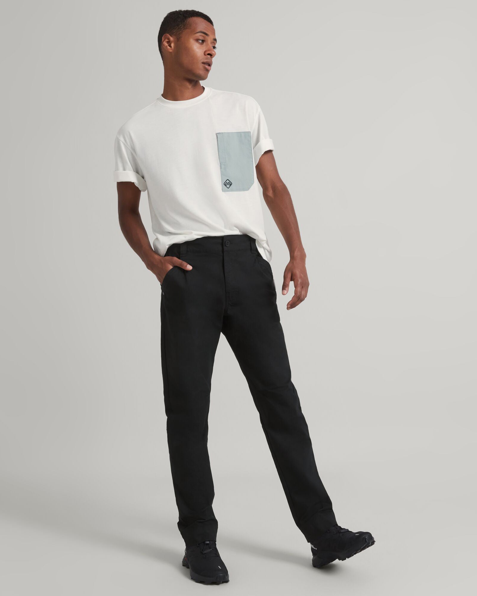 Men's Vander Pocket Short Sleeve T-Shirt - White | Casual & Comfortable Cotton Tee for Everyday Wear
