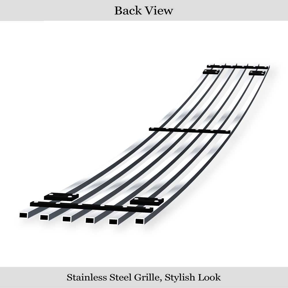 APS Compatible with Nissan Maxima 2009-2014 Lower Bumper Stainless Steel SS Chrome Billet Front Grill Grille Insert S18-A52256N - Upgrade Your Car's Style & Protection for Daily Driving & Car Shows