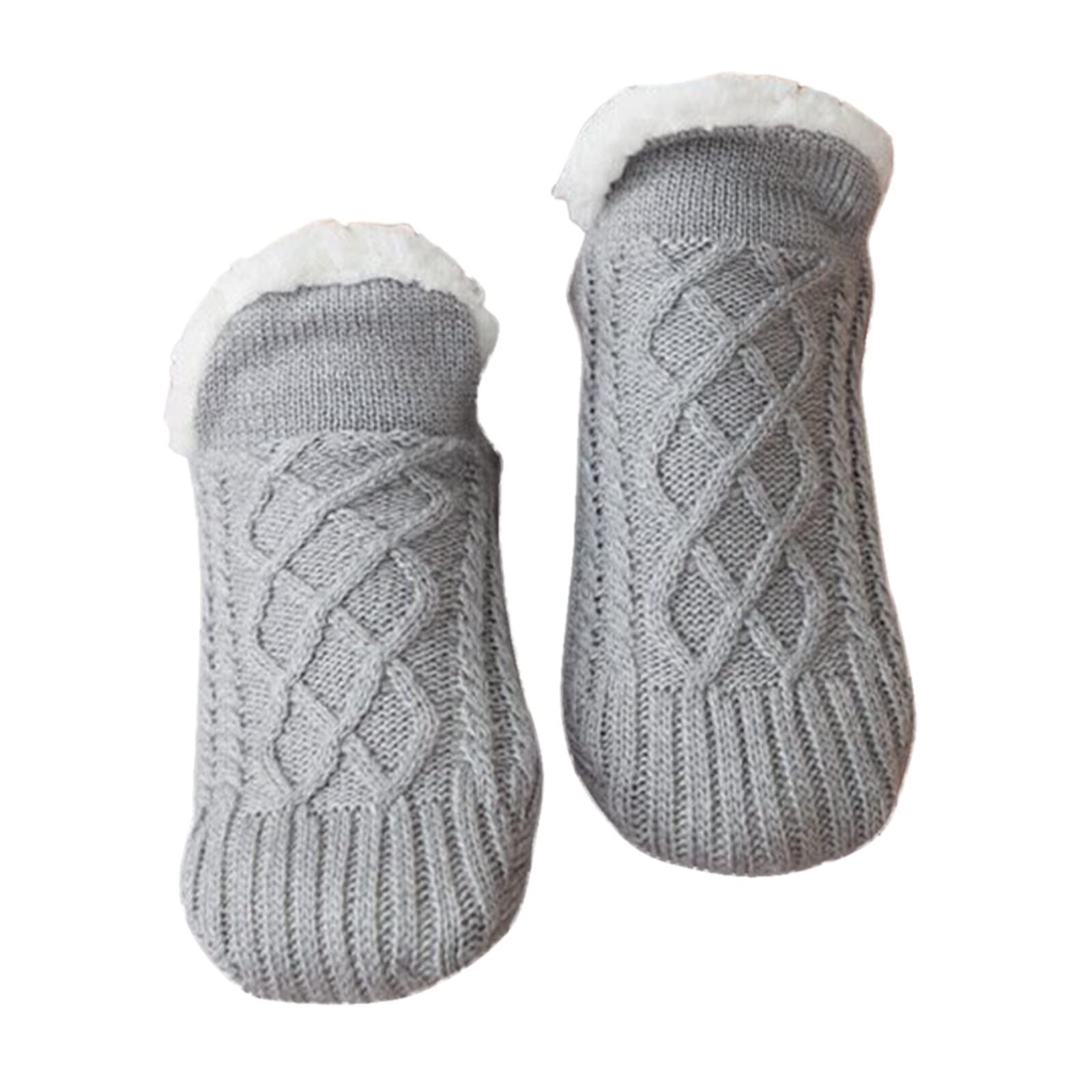 Women's Non-Slip Thermal Slipper Socks - Soft Velvet Cozy Indoor Floor Socks for Winter Warmth - Perfect for Home, Lounge, and Cold Weather Comfort