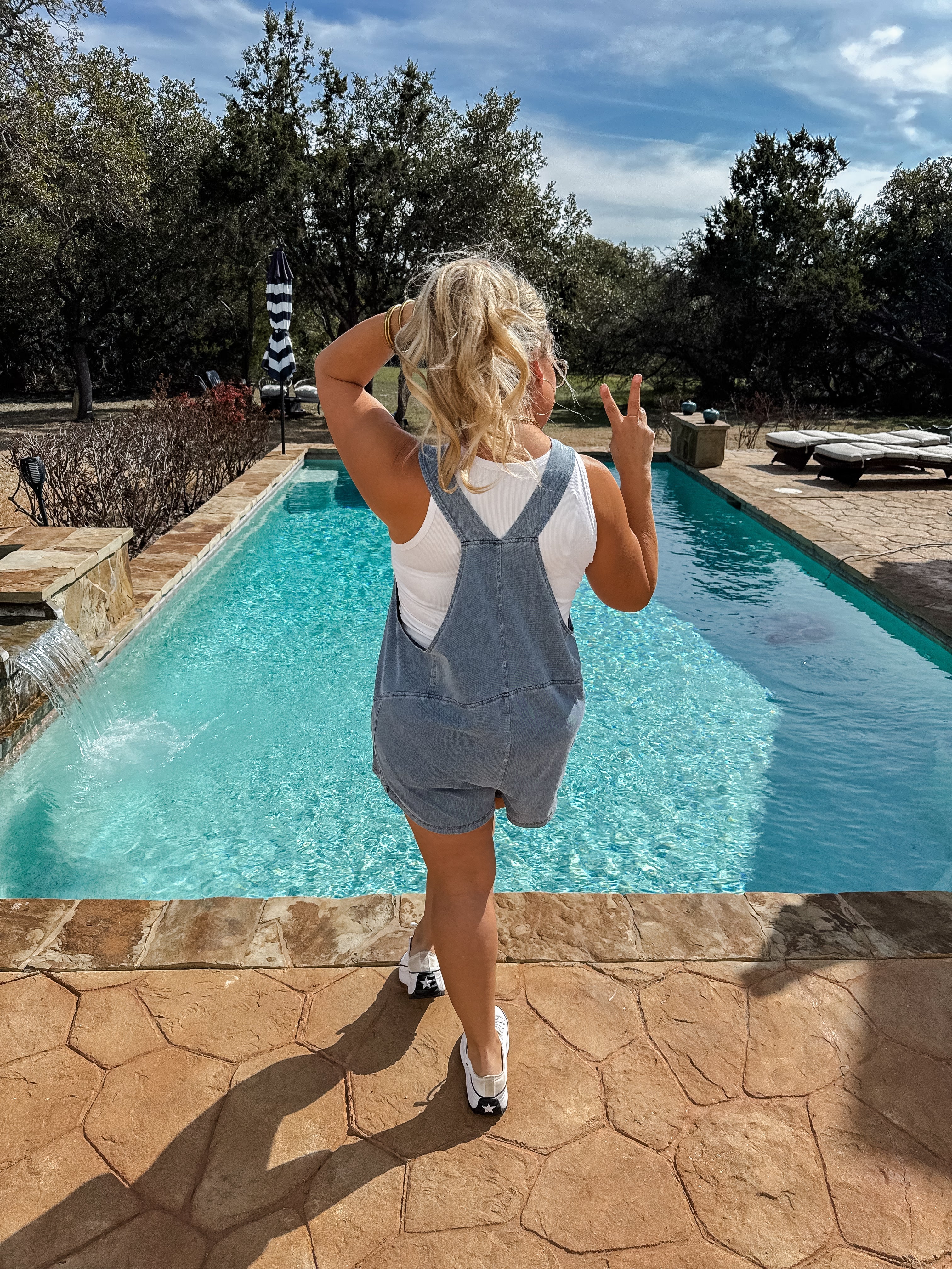 PREORDER: Stylish Daydream Denim Romper for Women - Comfortable Jumpsuit for Casual Outings, Summer Fashion, and Weekend Getaways