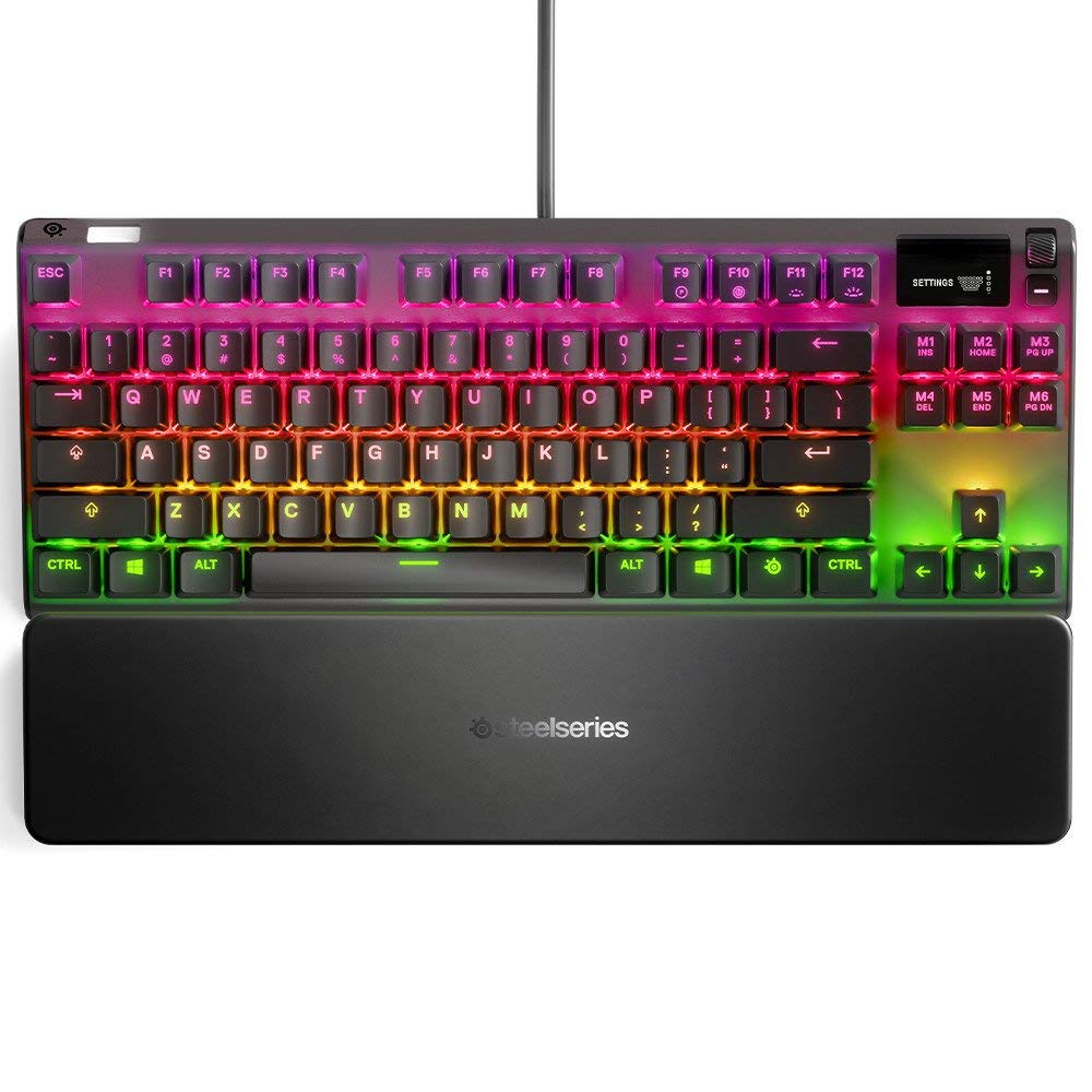 SteelSeries Apex 7 TKL Mechanical USB Gaming Keyboard - Compact Tenkeyless Design with RGB Backlighting | Perfect for Esports, FPS Gaming & Office Work
