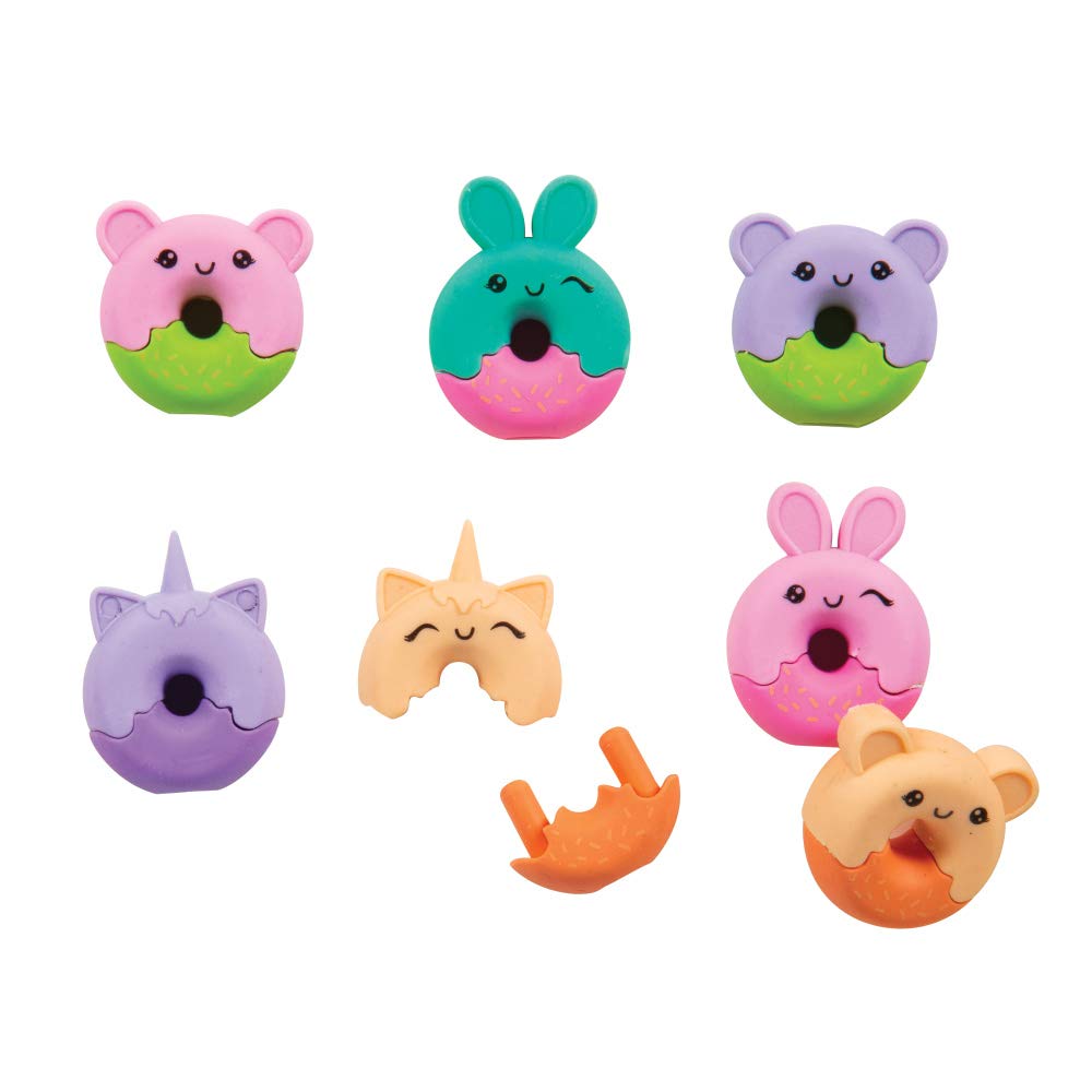 Raymond Geddes Donut Erasers - 48 Pack for School & Office