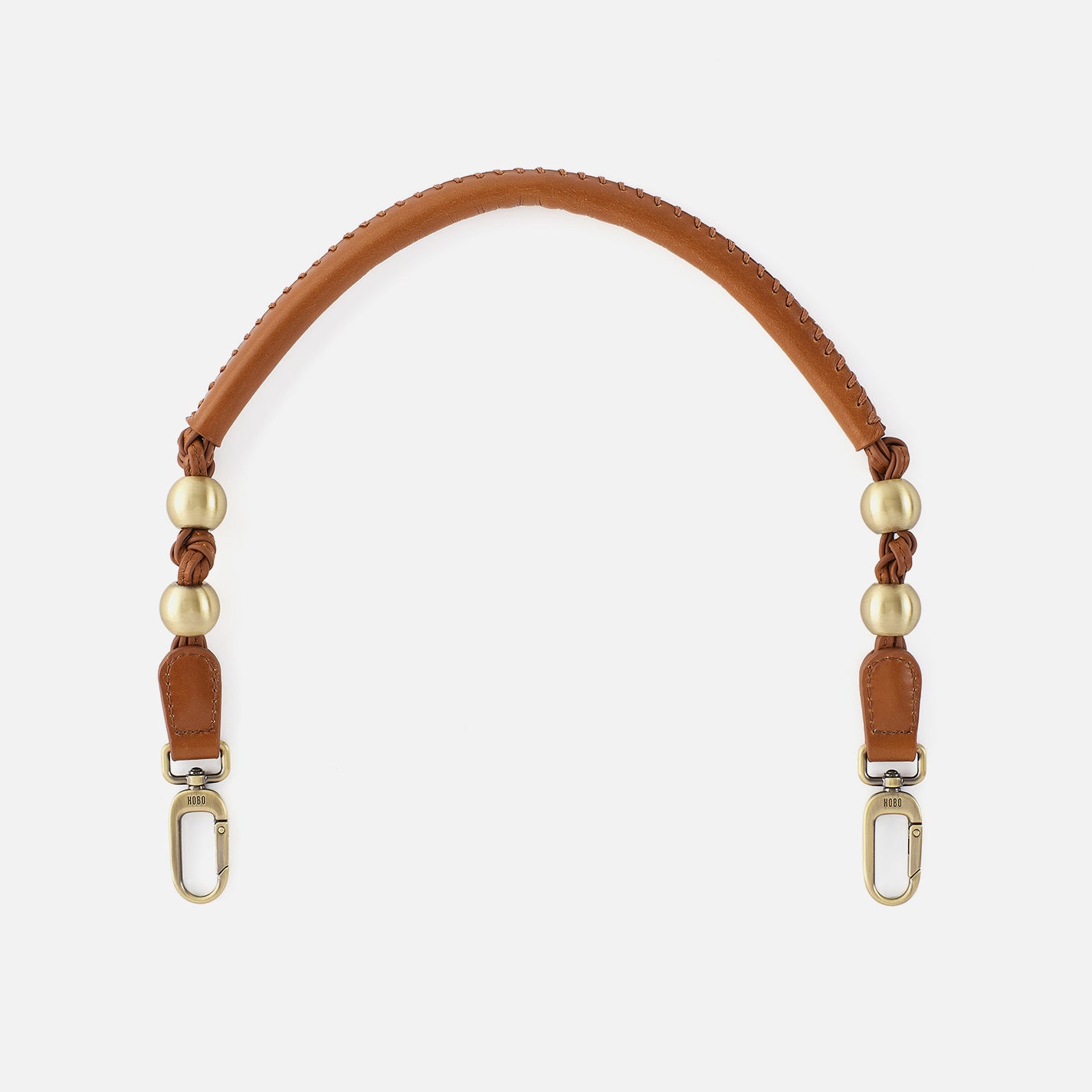 Premium Tambourine Strap in Polished Leather - Truffle Brown | Comfortable & Durable Musical Instrument Accessory for Performers & Music Lovers