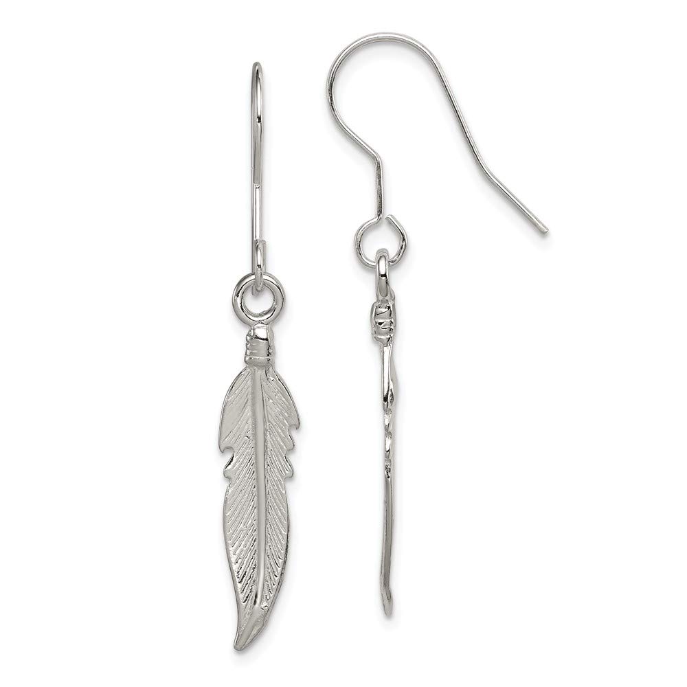 925 Sterling Silver Feather Earrings for Women - Hypoallergenic Lightweight Dangle Earrings - Perfect for Everyday Wear, Parties & Gifts