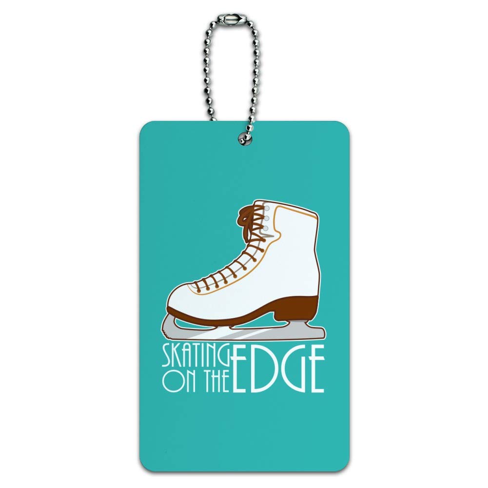 Professional Figure Ice Skates for Adults - Durable Carry-On Luggage ID Tag with Secure Attachment - Perfect for Travel, Skating Competitions & Gym Bags