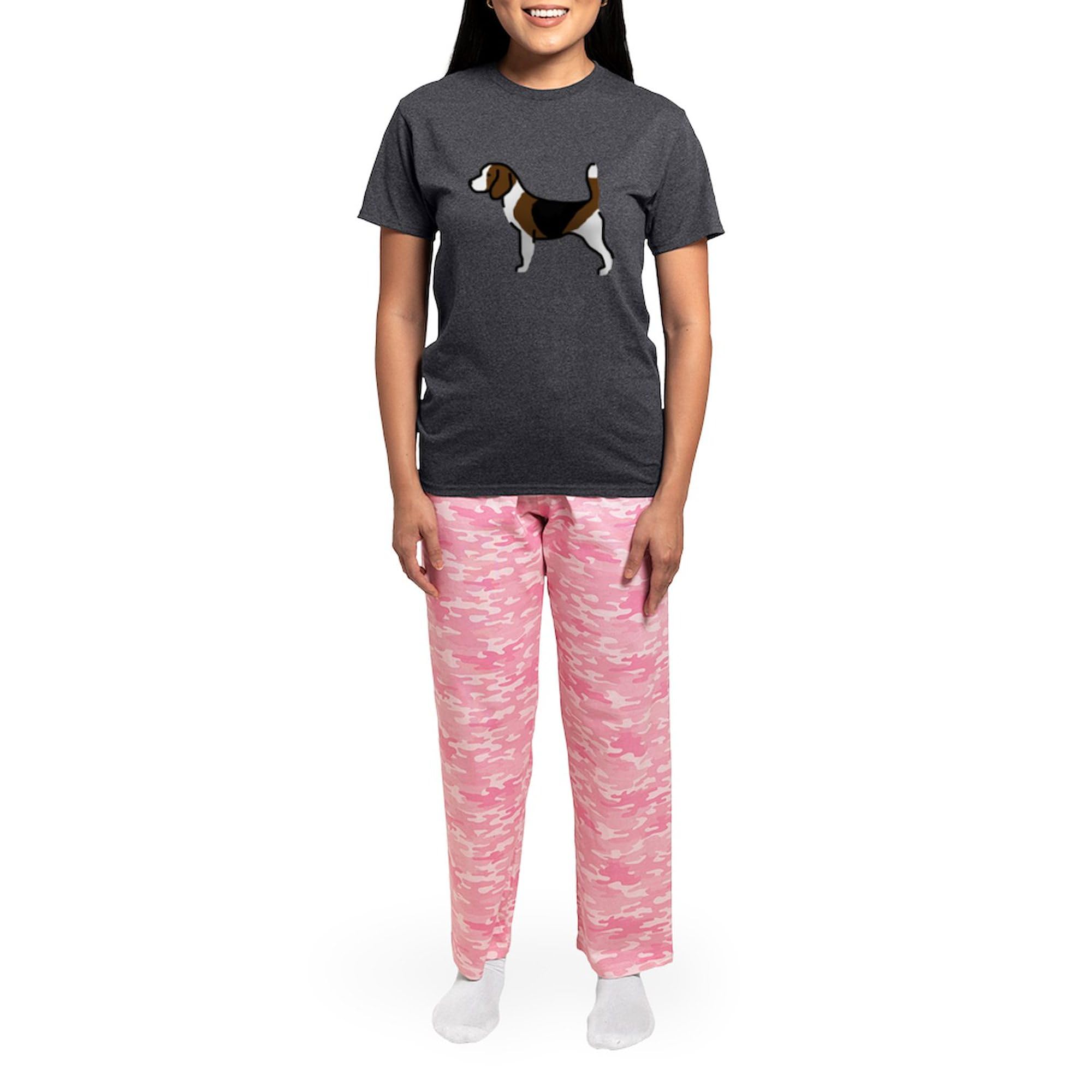 Beagle Pajamas for Women - Cozy Charcoal Sleepwear Set with Cute Dog Design | Perfect for Lounging, Sleepovers & Gifts