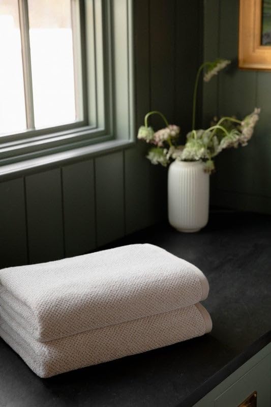 Luxury Cozy Earth Heathered Sand Bath Sheet - Super Soft & Absorbent 100% Bamboo Towel for Spa, Bath & Beach