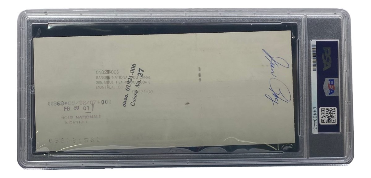 Authentic Maurice Richard Signed Montreal Canadiens Hockey Memorabilia - PSA/DNA Certified Bank Check #41 - Perfect for Sports Collectors & Hockey Fans Display