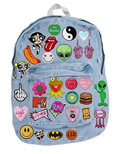 75-Pack Iron On Patches for Clothes - DIY Embroidered Sew On Patches for Jeans, Jackets, Backpacks - Assorted Designs for Customization & Repair - Perfect for DIY Crafts, Fashion Upcycling & Gifts
