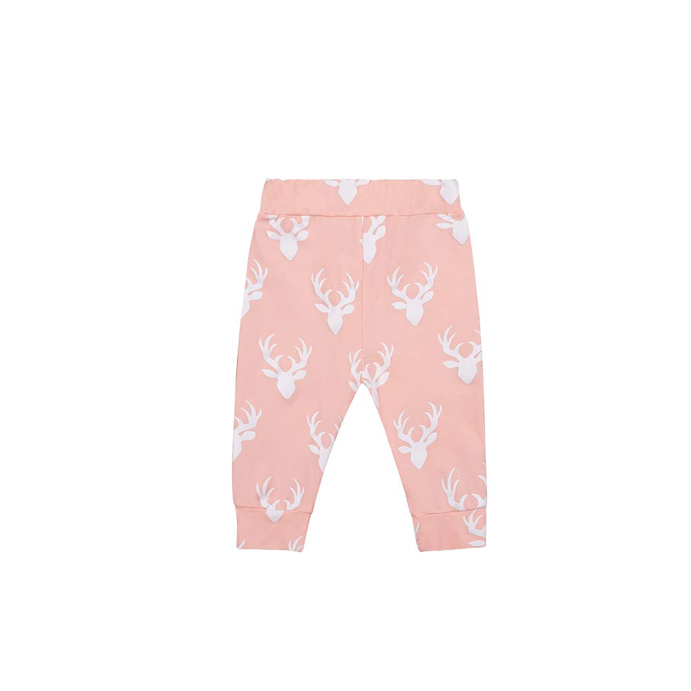 Bakjuno Baby Girls Deer Print Outfit - Cute Little Sister Clothes & Daddy's Girl Pant Set for Toddlers | Perfect for Family Photos, Playdates & Special Occasions