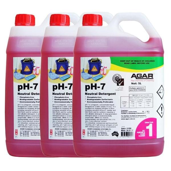 pH7 Neutral Agar Hard Floor Cleaner - Eco-Friendly & Non-Toxic Detergent for Wood, Tile & Laminate Floors - Perfect for Home, Office & Commercial Use