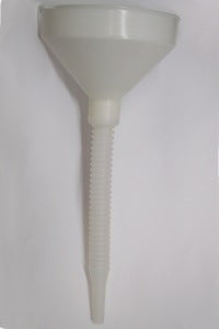 Corrugated Plastic Funnel with Flexible Tube - Durable Liquid Transfer for Automotive, Home, and DIY Projects