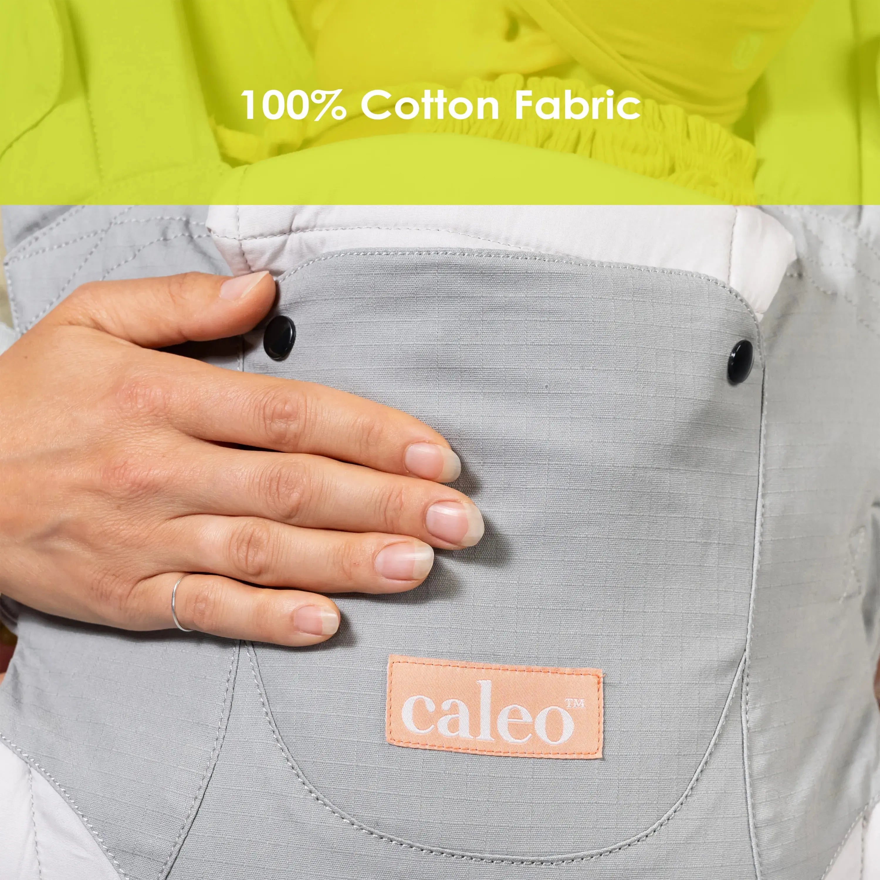 Caleo 3-in-1 Baby Carrier for Newborns to Toddlers - Ergonomic Infant Sling, Hip Seat & Backpack - Perfect for Hands-Free Parenting, Shopping & Outdoor Adventures