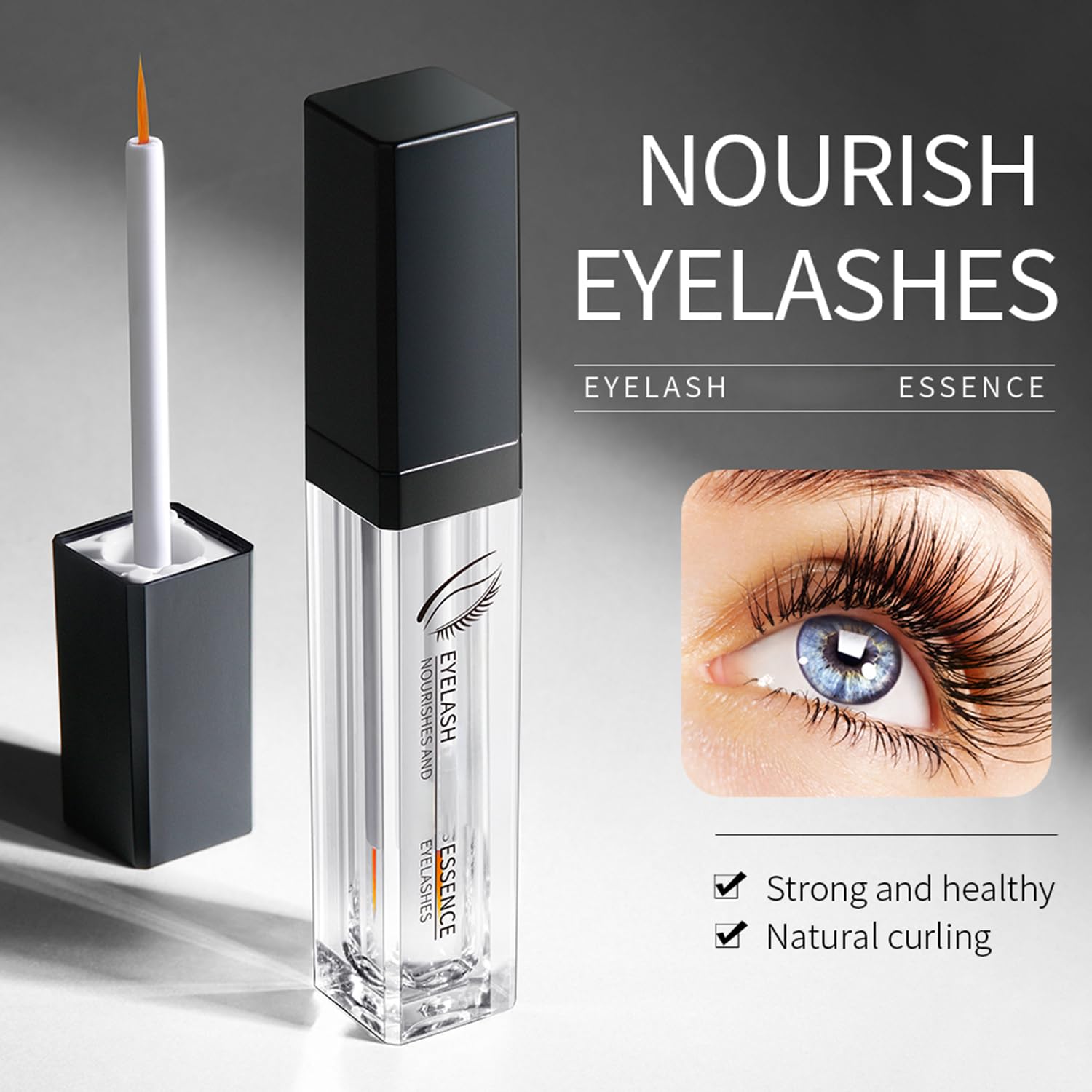 **Eyelash Growth Serum for Longer, Fuller Lashes – 2 Pack | Natural Lash Enhancer with Curling Effect | Perfect for Daily Use & Special Occasions**